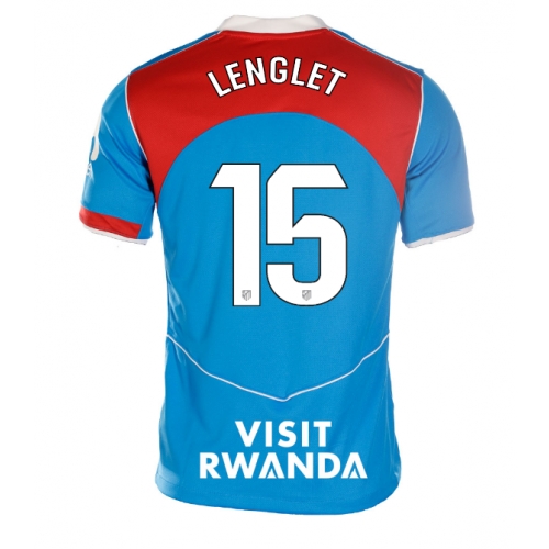 Billige Fotballdrakt Atletico Madrid Clement Lenglet #15 Replika Tredjedrakt Dame 2025-26 Kortermet Billige Fotballdrakt Atletico Madrid Clement Lenglet #15 Replika Tredjedrakt Dame 2025-26 Kortermet